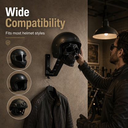 💀Skull‑Shaped Helmet Wall Hanger