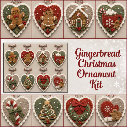 ⏳ Last Day 49% OFF – 🐦 Beginner-Friendly Winter Bird Felt Heart Ornament Sewing Kit Collection | Complete Kit with Pre-Cut Felt, Sewing Materials & Step-by-Step Guide Included 💕