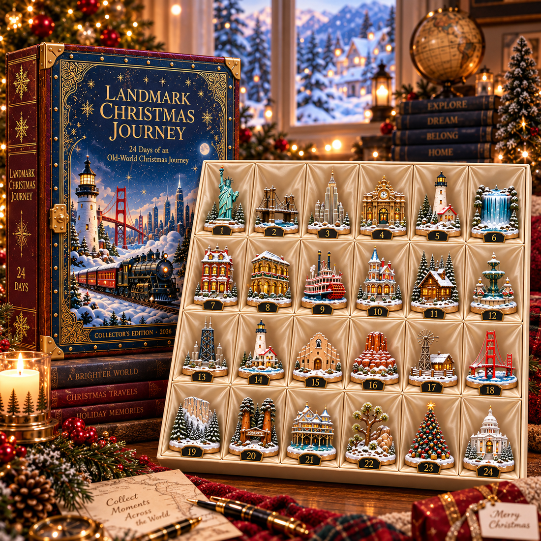 American landmark Christmas advent calendar