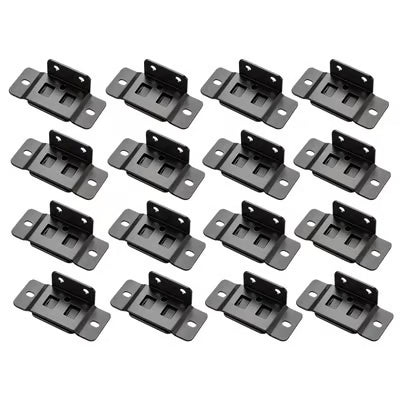 🛠️2-in-1 Iron Buckle Corner Brackets – Heavy Duty Stainless Steel L Shape Joint Fixing Brackets with Screws for Cabinets, Tables & Chairs Repair Kit