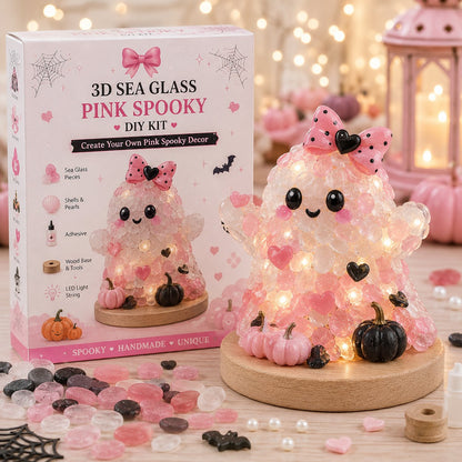 ⏳ Last Day 49% OFF – 🎃 Beginner-Friendly DIY Lighted Sea Glass Halloween Character Kit Collection | Complete Kit with Sea Glass Pieces, LED Lights & Step-by-Step Guide Included 💕