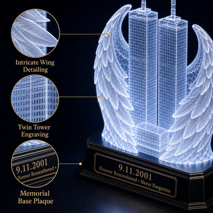 🪽 9/11 Twin Towers Memorial Light A Tribute to 2,977 Lives Lost — Forever Remembered, Forever Honored