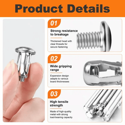 Hollow Wall Anchors & Molly Bolt Set