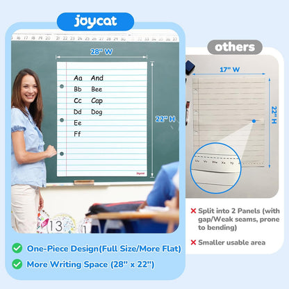 Giant Magnetic Notebook Paper, 22 x 28 Dry Erase Lined Sheet