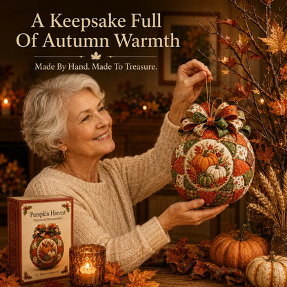 ⏳ Last Day 49% OFF – 🍂 Beginner-Friendly DIY Autumn Thanksgiving Patchwork Ornament Kit Collection | Complete Kit with Coordinated Fabrics, Ornament Form, Harvest Accents & Step-by-Step Guide Included 💕