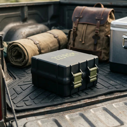 🎯 100-Round Ammo Storage Box | Waterproof Hard Shell • Caliber-Specific Slots • Dual Latches