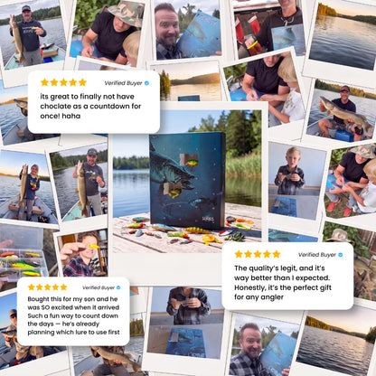 🎣 Angler’s Advent Calendar – 24 Fishing Lure Surprises