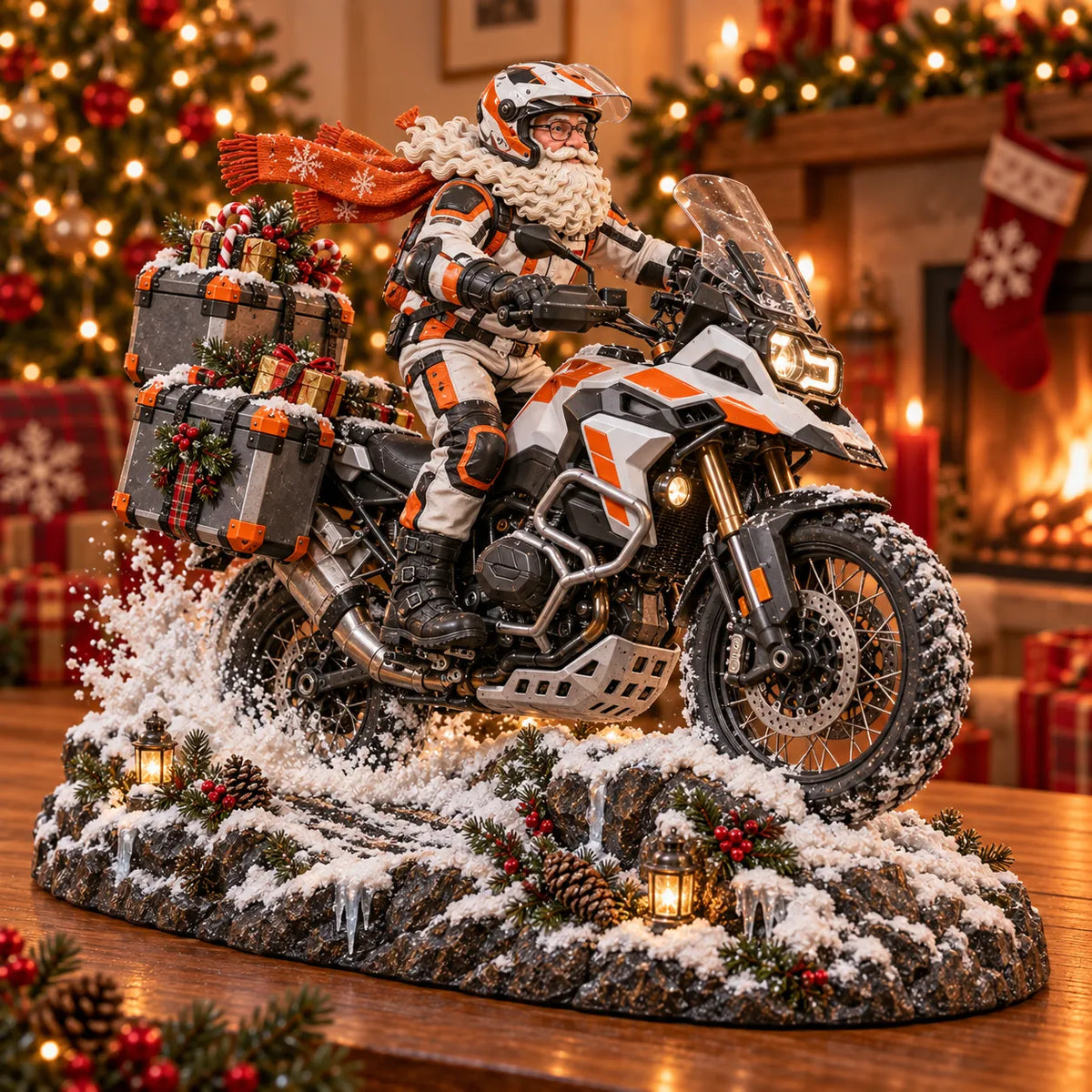 🏍️🎅 Santa’s Ride Home – Christmas Motorcycle Keepsake Collection💨