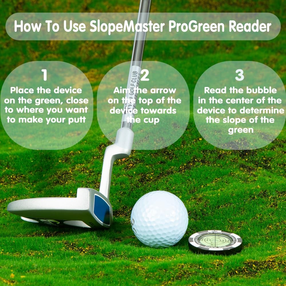 🎁Last Day Promotion 49% OFF🔥Golf Hat Clip Ball Marker with High Precision Green Reading Aid Golf Accessories for Men Women