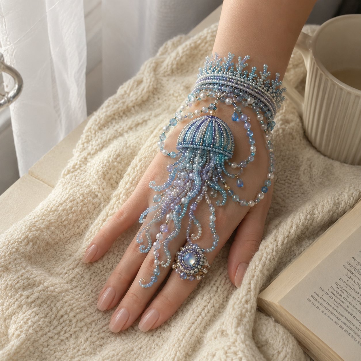 🔥 LAST DAY 49% OFF – 🌊 DIY Ocean Beaded Hand Bracelet Kit | Create Sea-Inspired Wearable Art with Colorful Beads, Ocean Charms & Jewelry Details 🐚💎✨