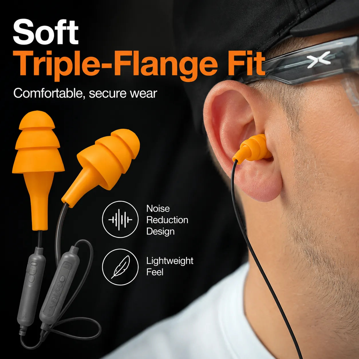 🎧📞 In-ear headphones — Noise Reduction Earplugs & Hands-Free Calling in One!