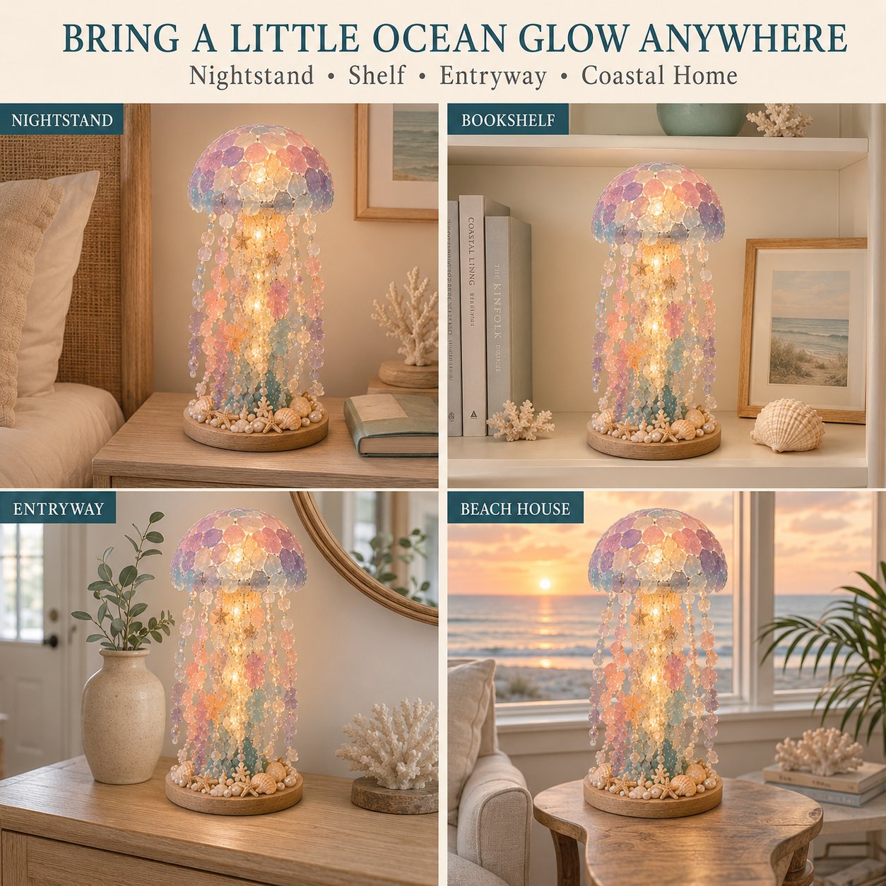 ⏳ Last Day 49% OFF – 🌊 Beginner-Friendly DIY Glowing Sea Glass-Style Ocean Art Kit Collection | Complete Kit with Sea Glass-Style Pieces, LED Lights & Step-by-Step Guide Included 💕