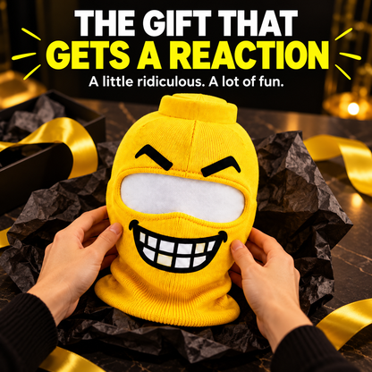 Funny Face Knit Mask – gift idea