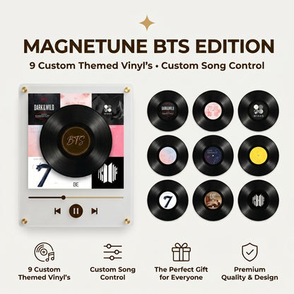 🎤 Iconic Pop Star NFC Fridge Magnet Music Player | Retro Vinyl Style Decor 🎵