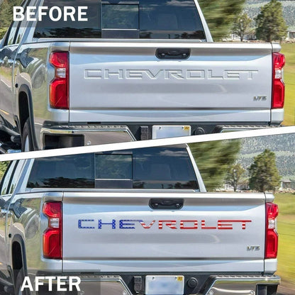 3D Raised Tailgate Letter Overlays – 11 Style Options