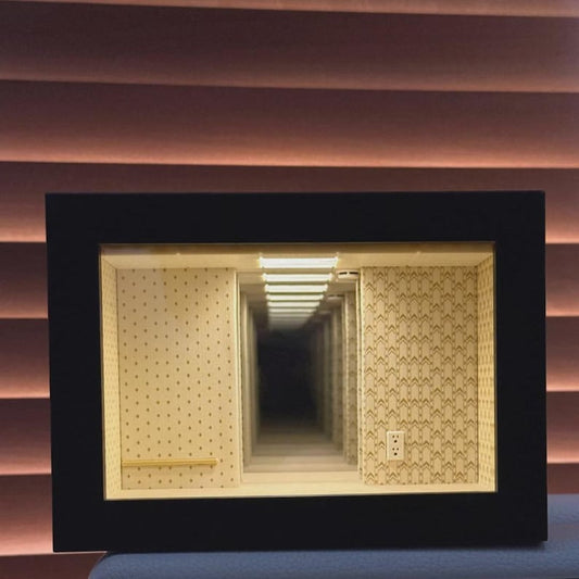 Backrooms Dreamcore Liminal Space Illuminated Mirror Figurine Night Light