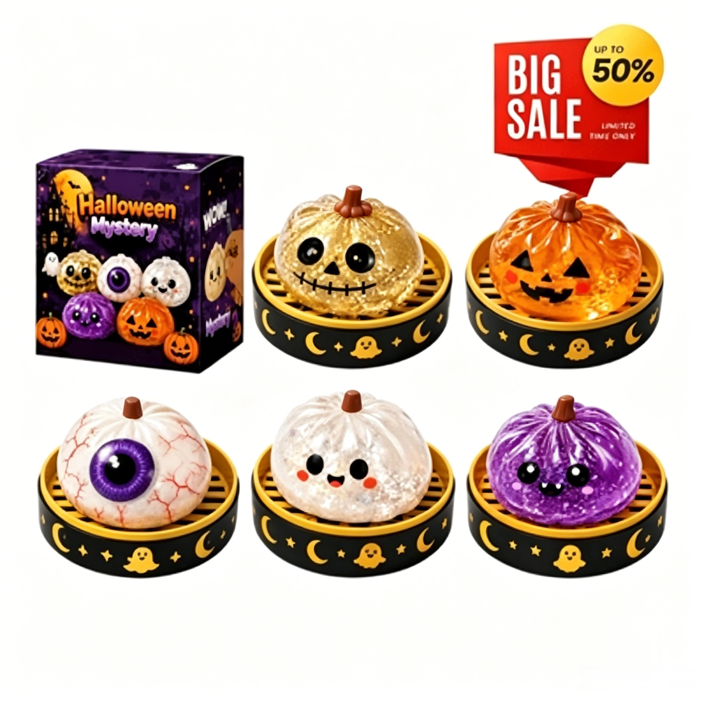 🎃 Halloween Steamer Dumpling Squishy Blind Box | 🔥🔥The Toy Everyone Will Ask About