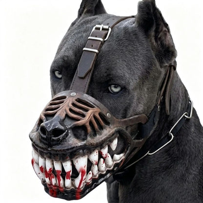 Hellhound Monster Dog Muzzle with Bloody Teeth