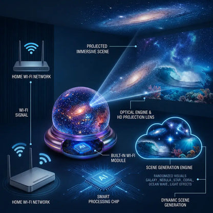 🔮Starry Night Light Projector