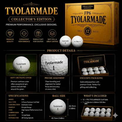 ⛳  Collector's Edition Golf Balls (12 Pack)