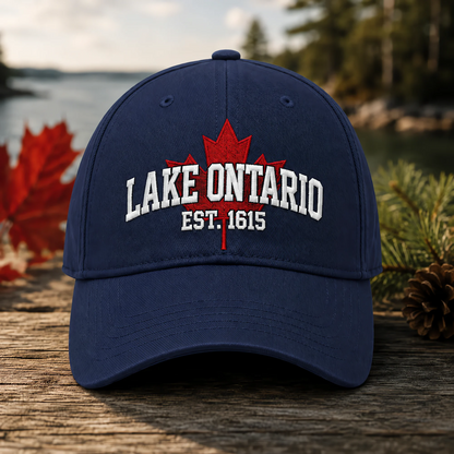 🔥49% Off Last Day🔥BUY 3 GET 1 FREE🔥 -🇨🇦🍁Lake Ontario Forever Heritage Embroidered Cap