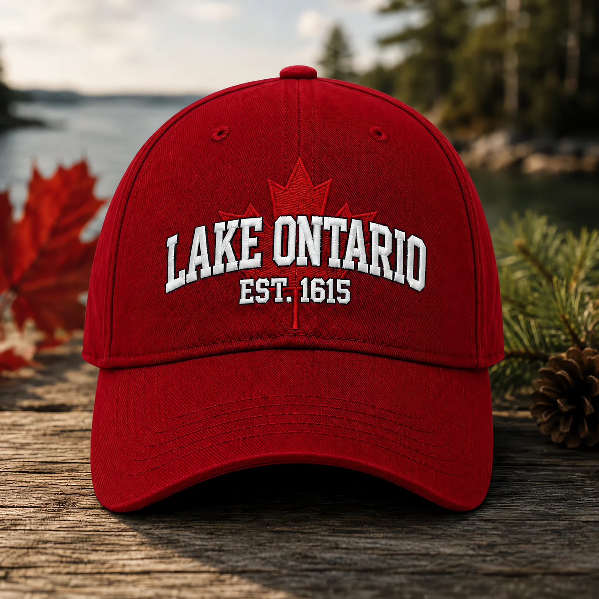 🔥49% Off Last Day🔥BUY 3 GET 1 FREE🔥 -🇨🇦🍁Lake Ontario Forever Heritage Embroidered Cap