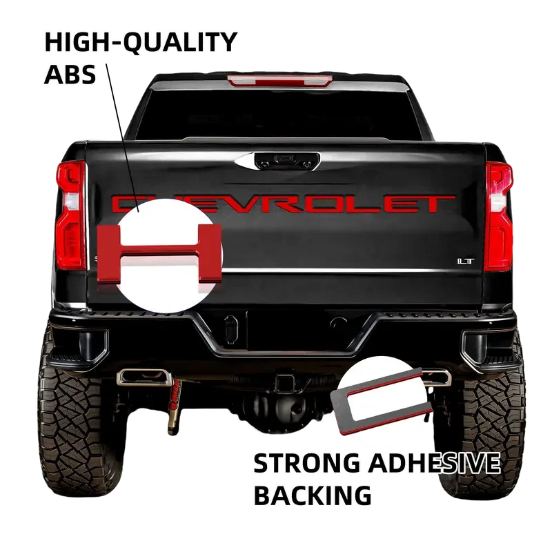 3D Raised Tailgate Letter Overlays – 11 Style Options