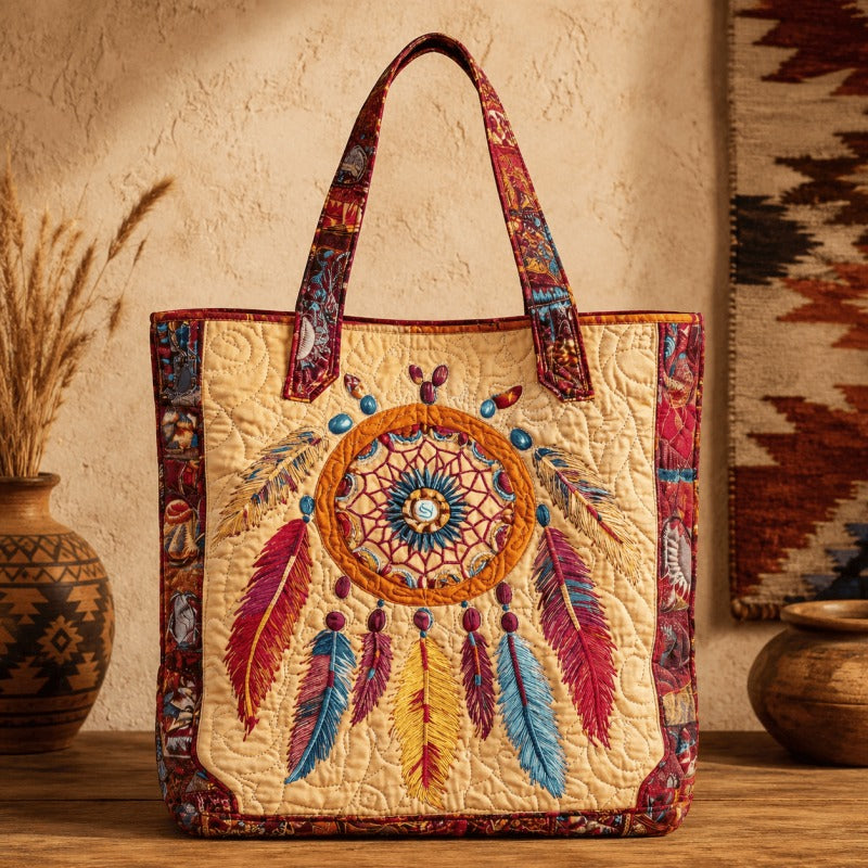 Western Motif Quilted Tote Bag – 5 Artistic Designs