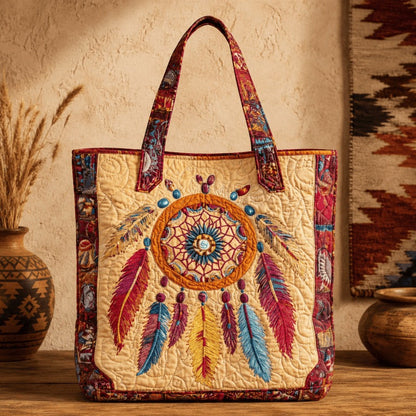 Western Motif Quilted Tote Bag – 5 Artistic Designs