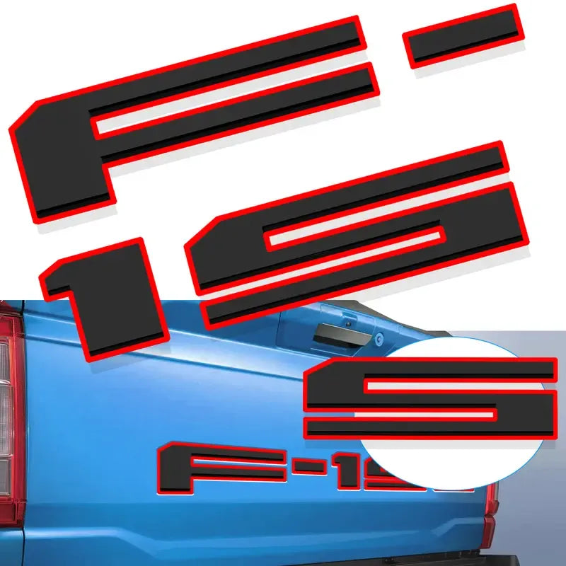3D Raised Tailgate Letter Overlays – 11 Style Options
