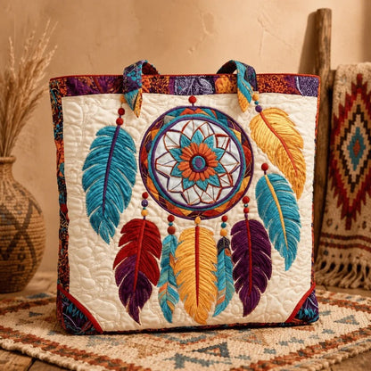Western Motif Quilted Tote Bag – 5 Artistic Designs