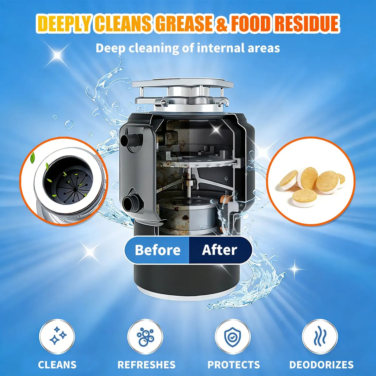 🔥Deep Clean Disposal Tablets