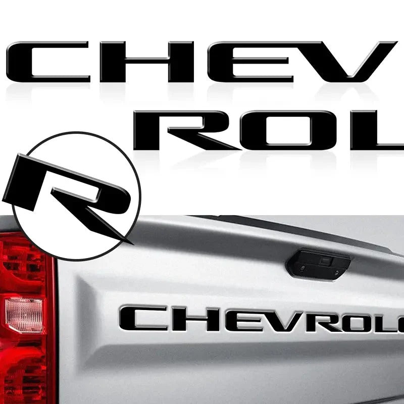 3D Raised Tailgate Letter Overlays – 11 Style Options