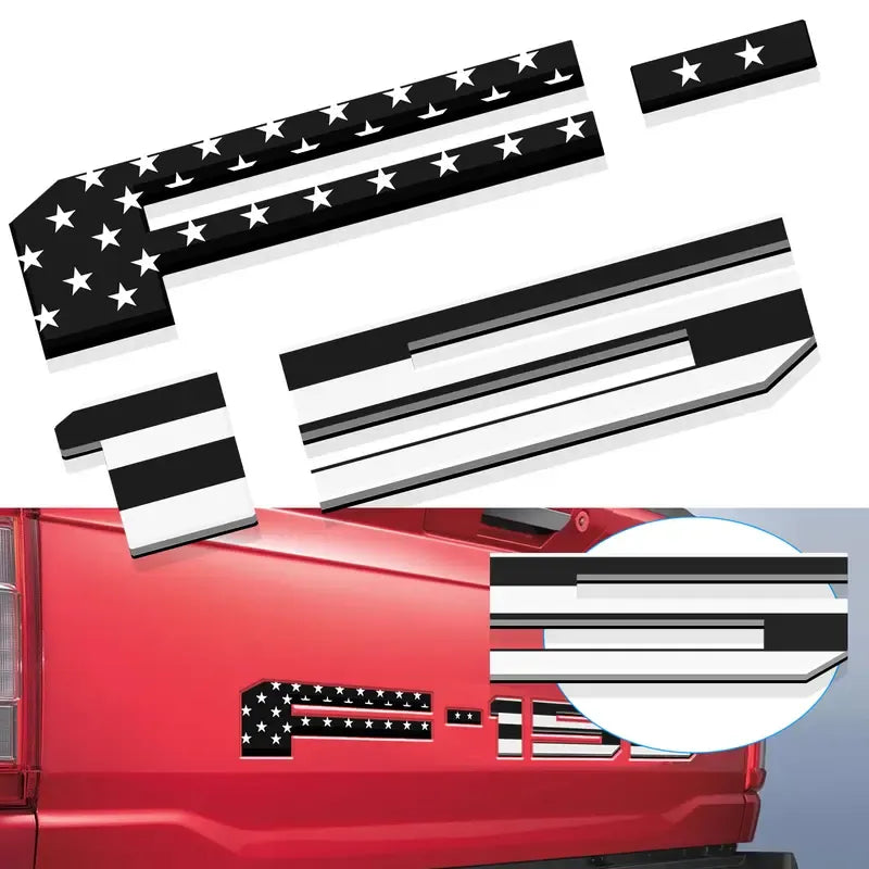3D Raised Tailgate Letter Overlays – 11 Style Options