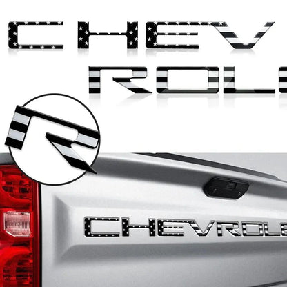 3D Raised Tailgate Letter Overlays – 11 Style Options