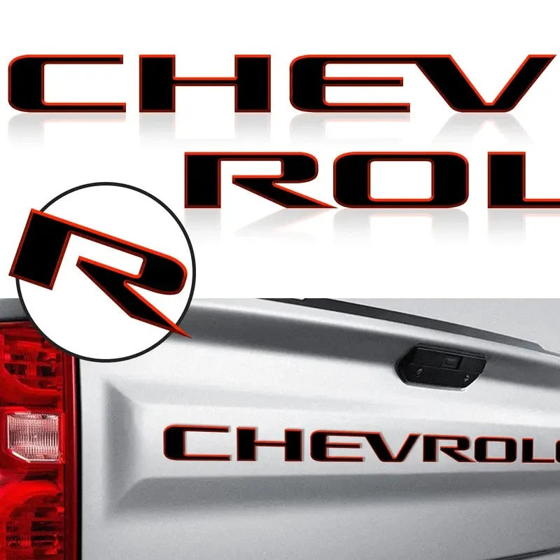 3D Raised Tailgate Letter Overlays – 11 Style Options
