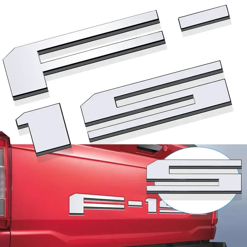 3D Raised Tailgate Letter Overlays – 11 Style Options