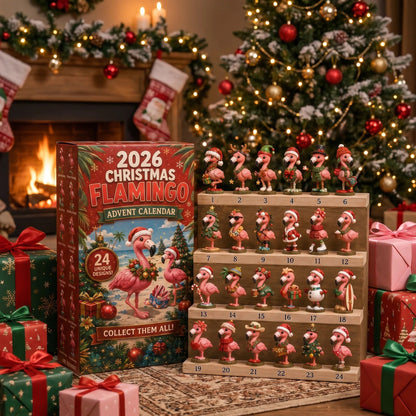 Christmas Flamingo Advent Calendar 2026 – 24 Festive Flamingos