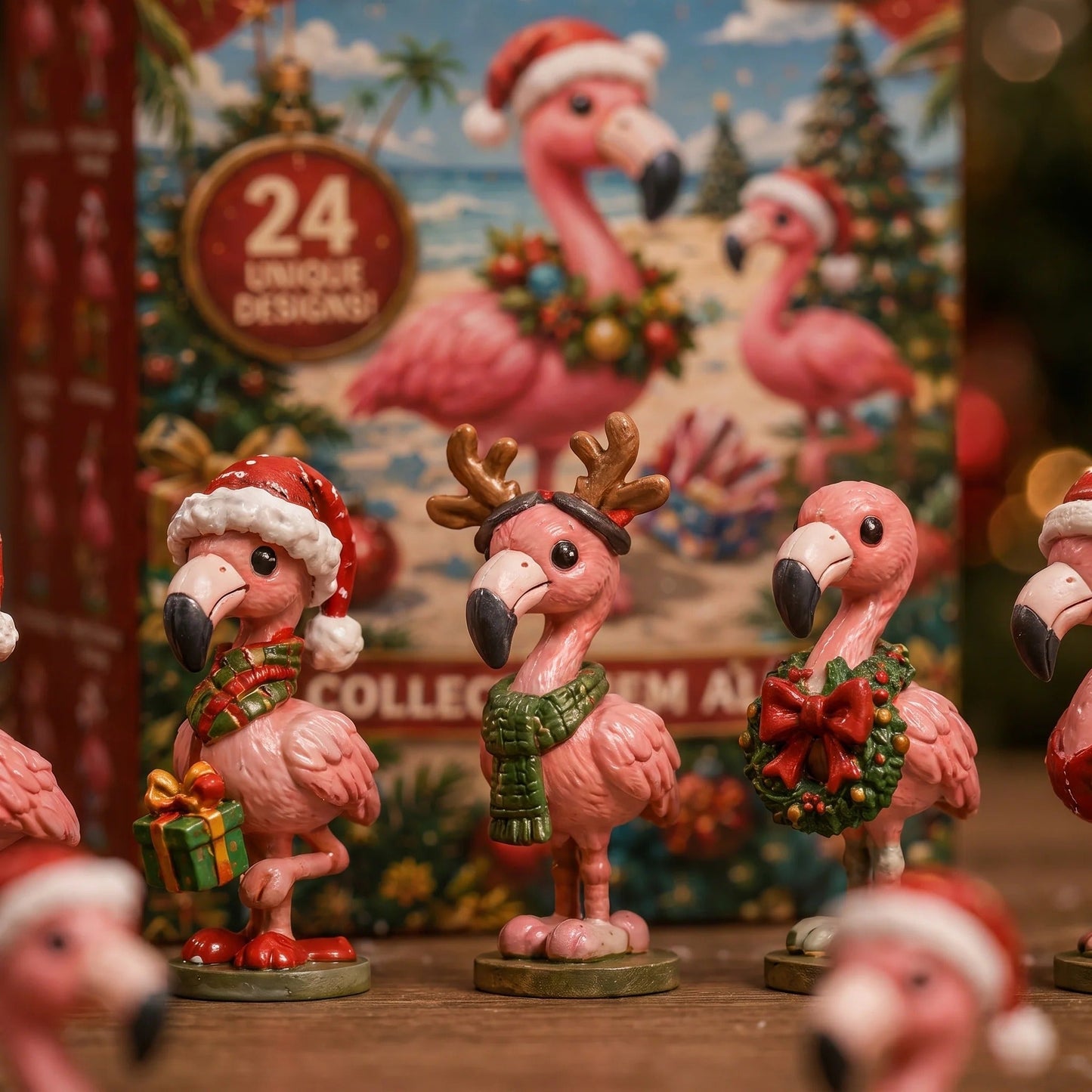 Christmas Flamingo Advent Calendar 2026 – 24 Festive Flamingos