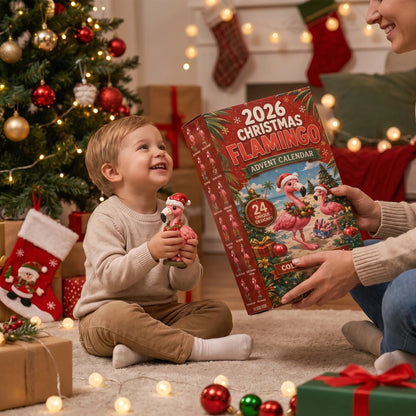 Christmas Flamingo Advent Calendar 2026 – 24 Festive Flamingos