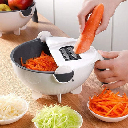 9-in-1 Vegetable Prep Station – Cutter & Drain Basket