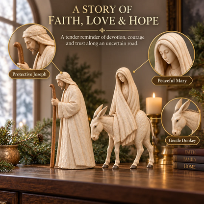 Journey to Bethlehem Nativity Figurine Set