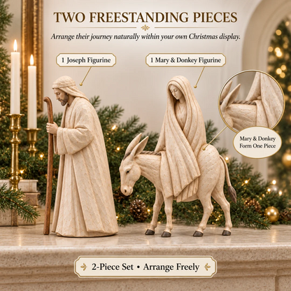 Journey to Bethlehem Nativity Figurine Set