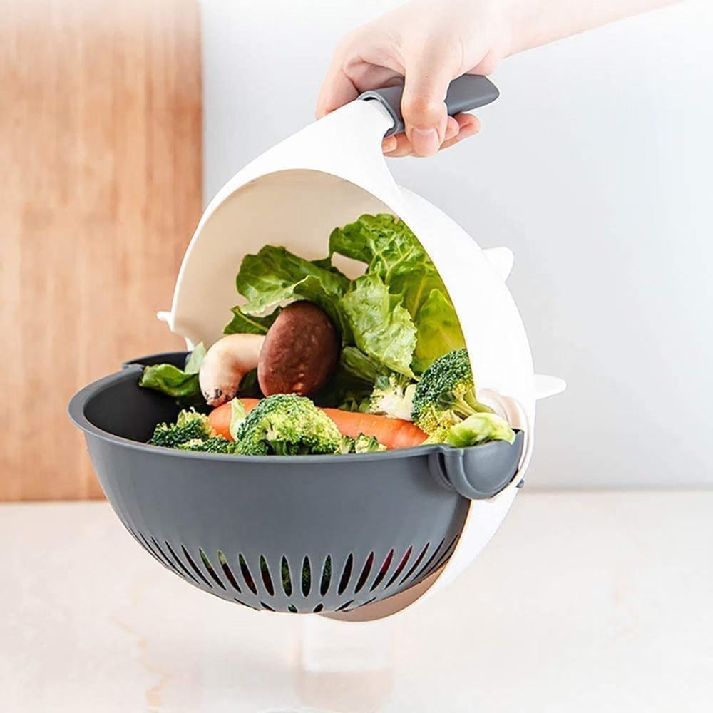 9-in-1 Vegetable Prep Station – Cutter & Drain Basket