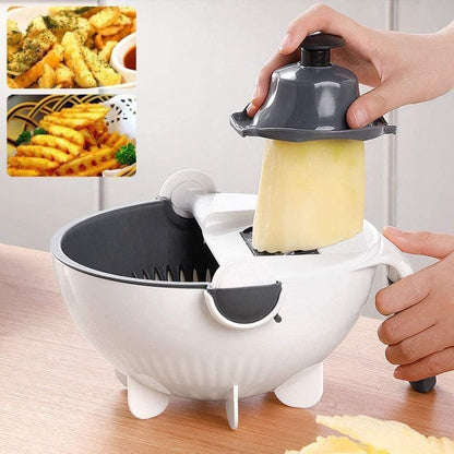 9-in-1 Vegetable Prep Station – Cutter & Drain Basket