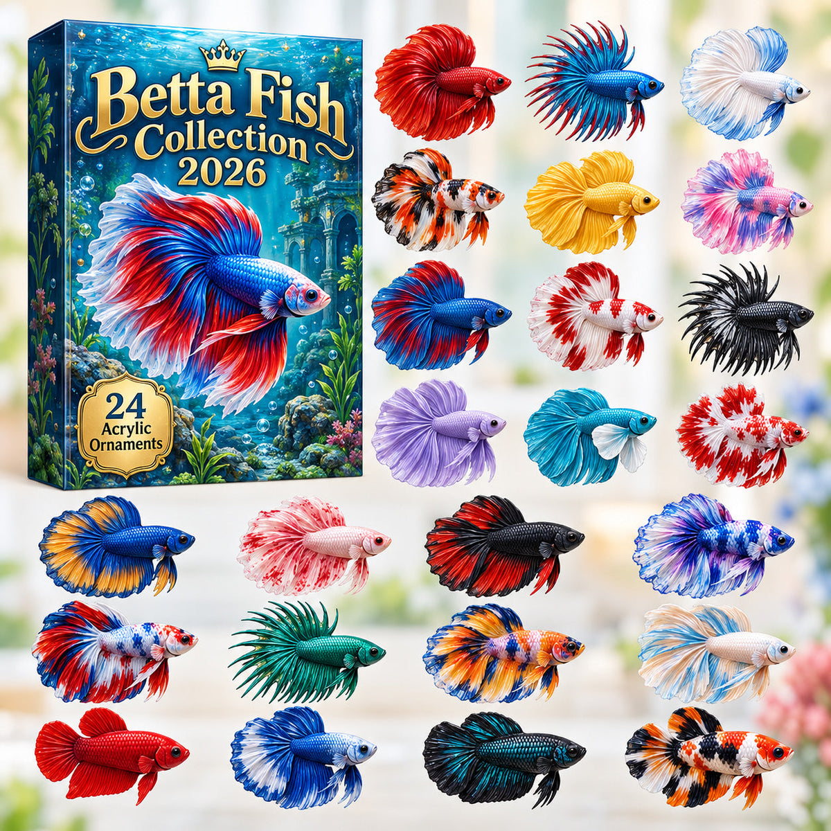 CHRISTMAS SALE 49% OFF - 2026 Betta Fish Collection Advent Calendar