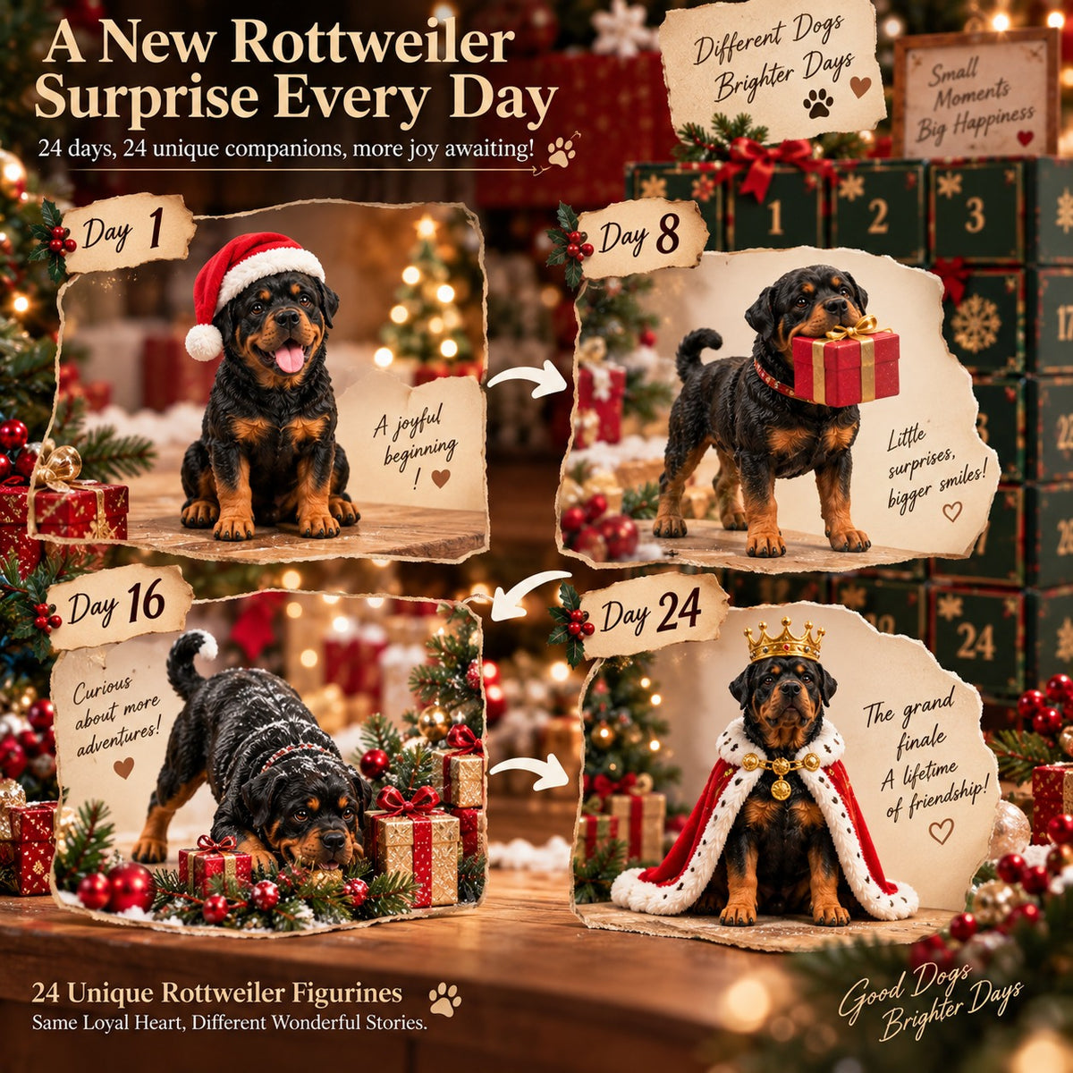 24 Days of Rottweilers - 24 Loyal Hearts, 24 Christmas Surprises