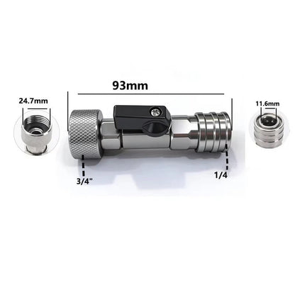 🚿⚡3/4" GHT to 1/4" Quick Connect Adapter