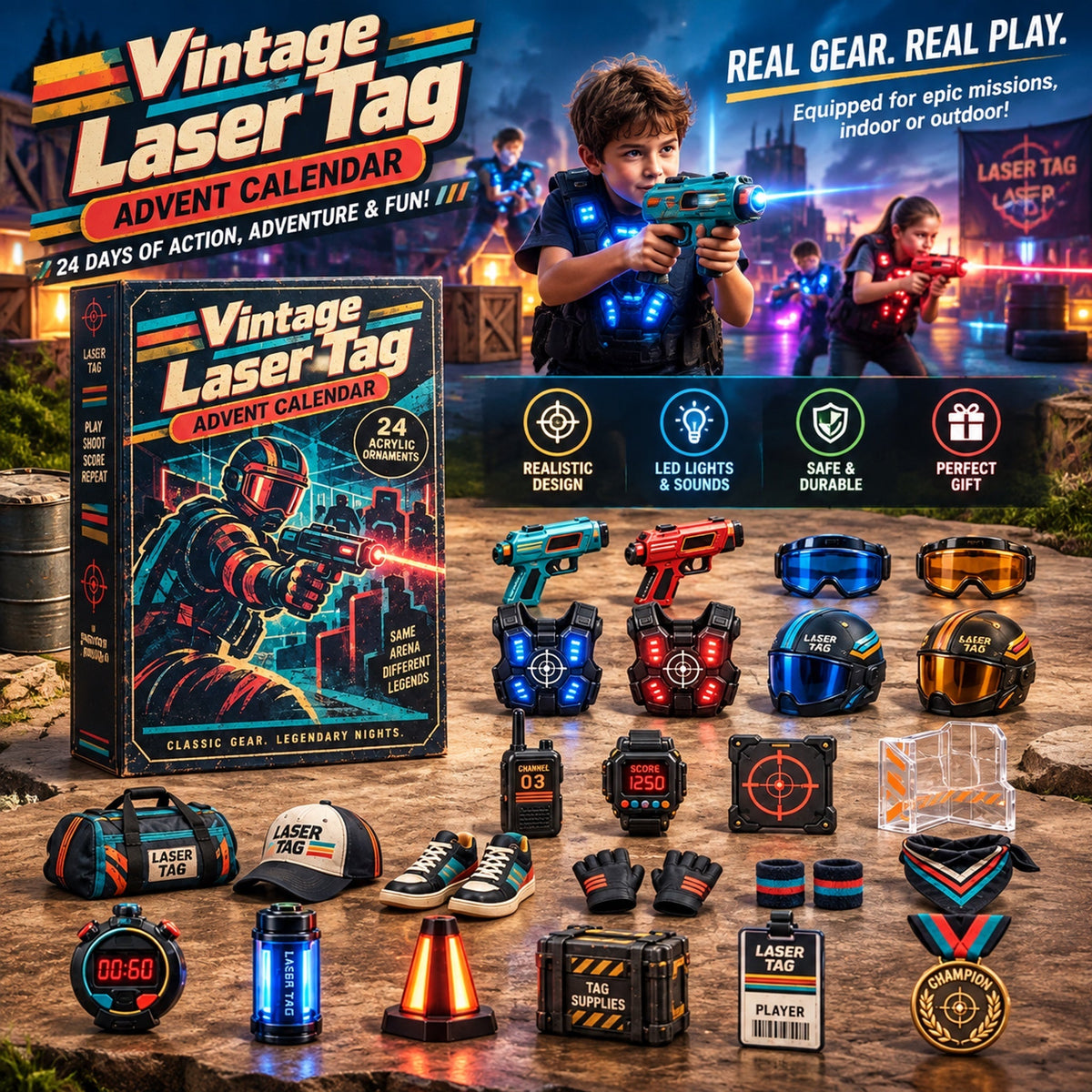 Vintage Laser Tag Advent Calendar 2026