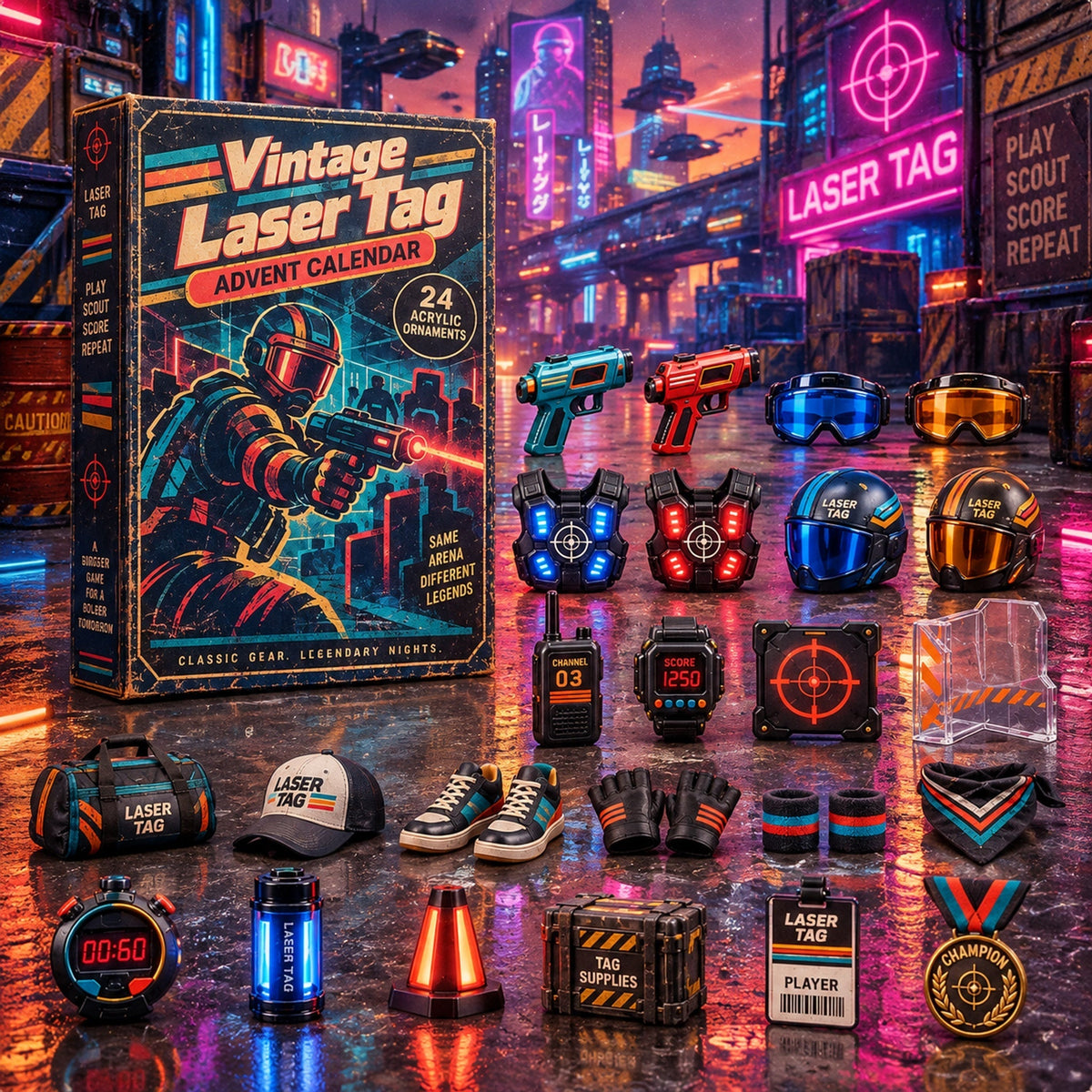Vintage Laser Tag Advent Calendar collection